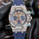 Replica Audemars Piguet Royal Oak Chronograph Watch SS Black Dial Diamond Bezel  (2)_th.jpg